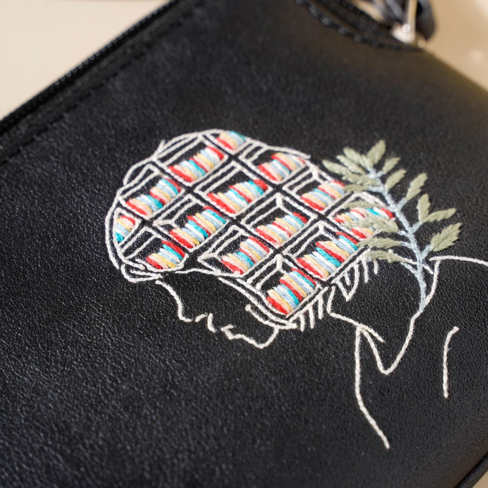 Beautiful Mind Wristlet Black Nestasia