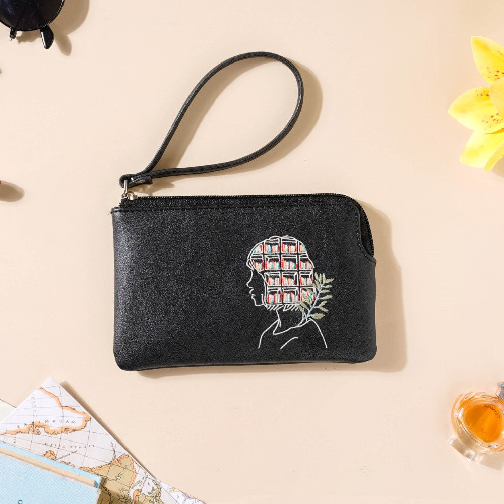 Beautiful Mind Wristlet Black Nestasia