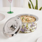 Wisteria Birds Printed Casserole 1100ml Nestasia
