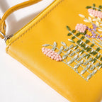 Fronds And Blooms Coin Pouch Yellow Nestasia