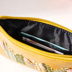 Fronds And Blooms Coin Pouch Yellow Nestasia