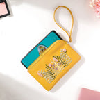Fronds And Blooms Coin Pouch Yellow Nestasia