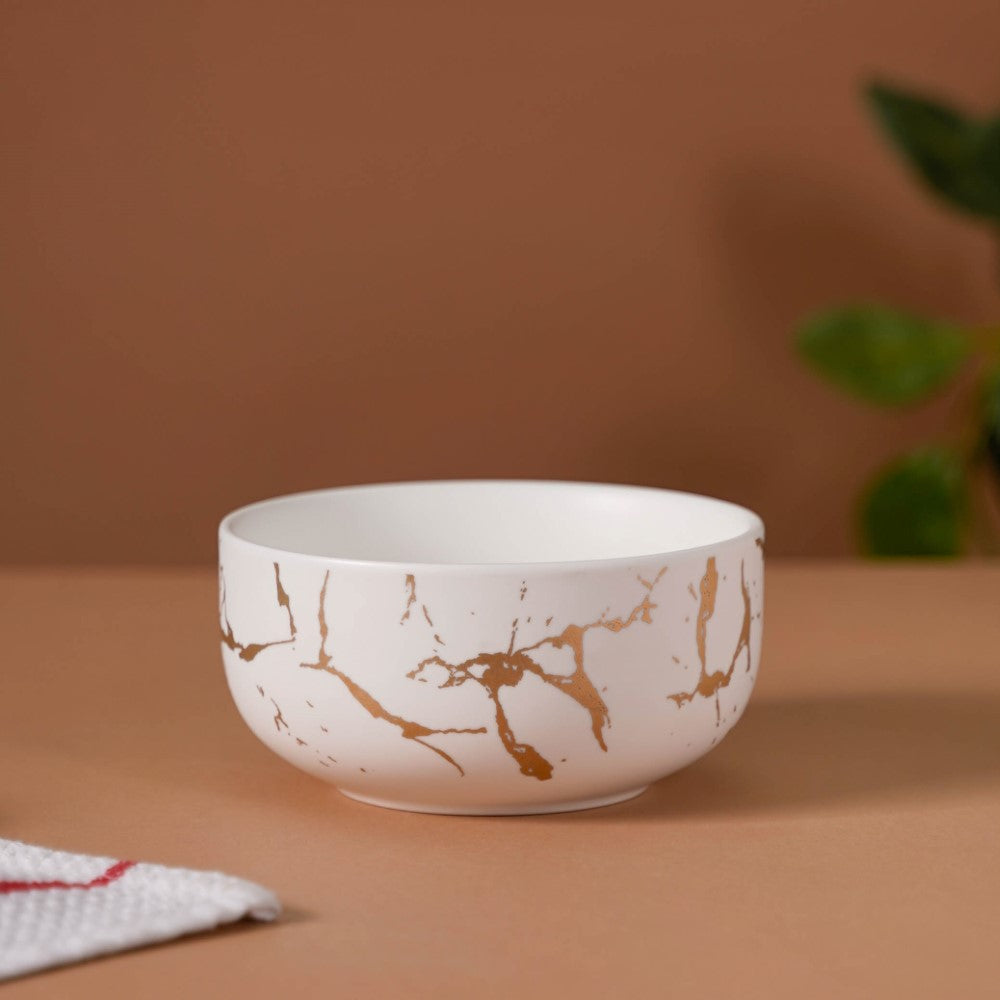 White Marble Bowl 400 ml Nestasia