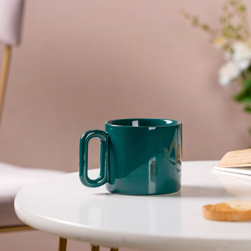 Ceramic Mug Green 220ml Nestasia