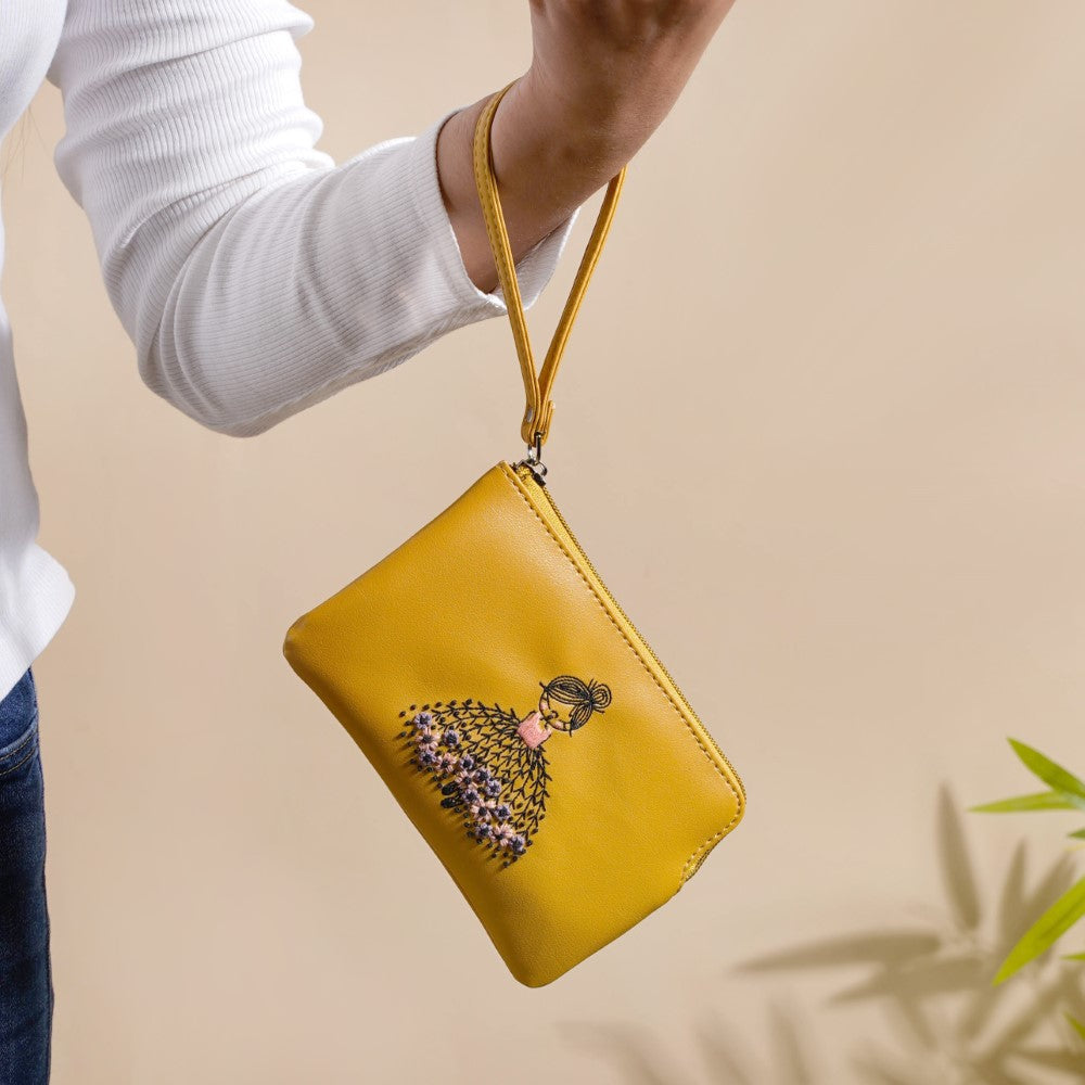 Blushing Ballerina Coin Purse Yellow Nestasia