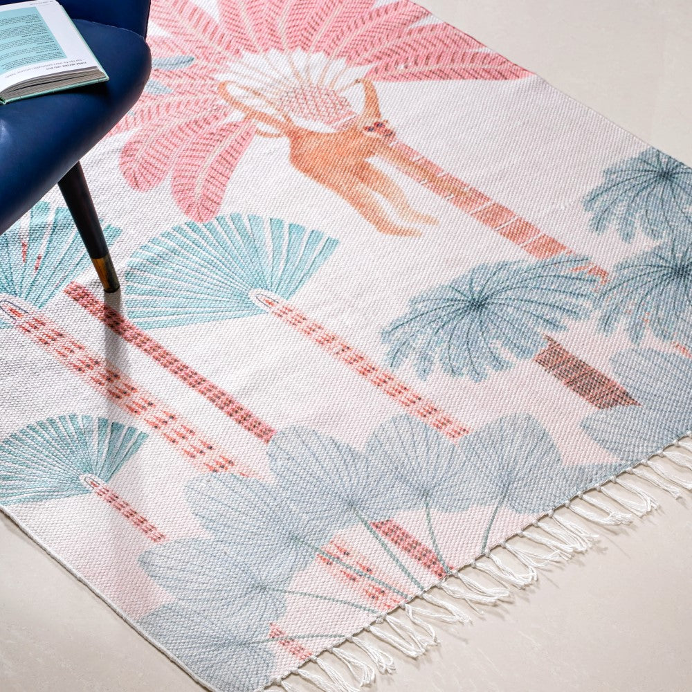 Tropical Paradise Living Room Carpet Nestasia