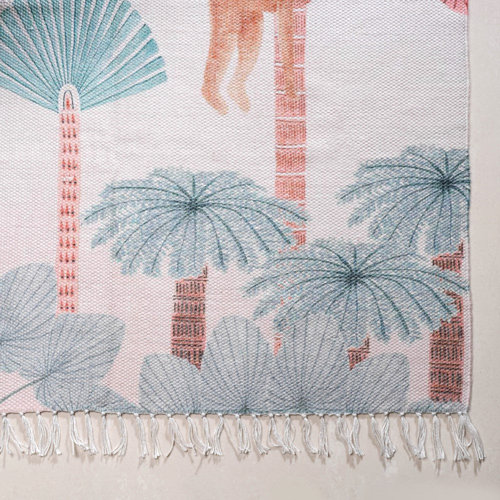 Tropical Paradise Living Room Carpet Nestasia