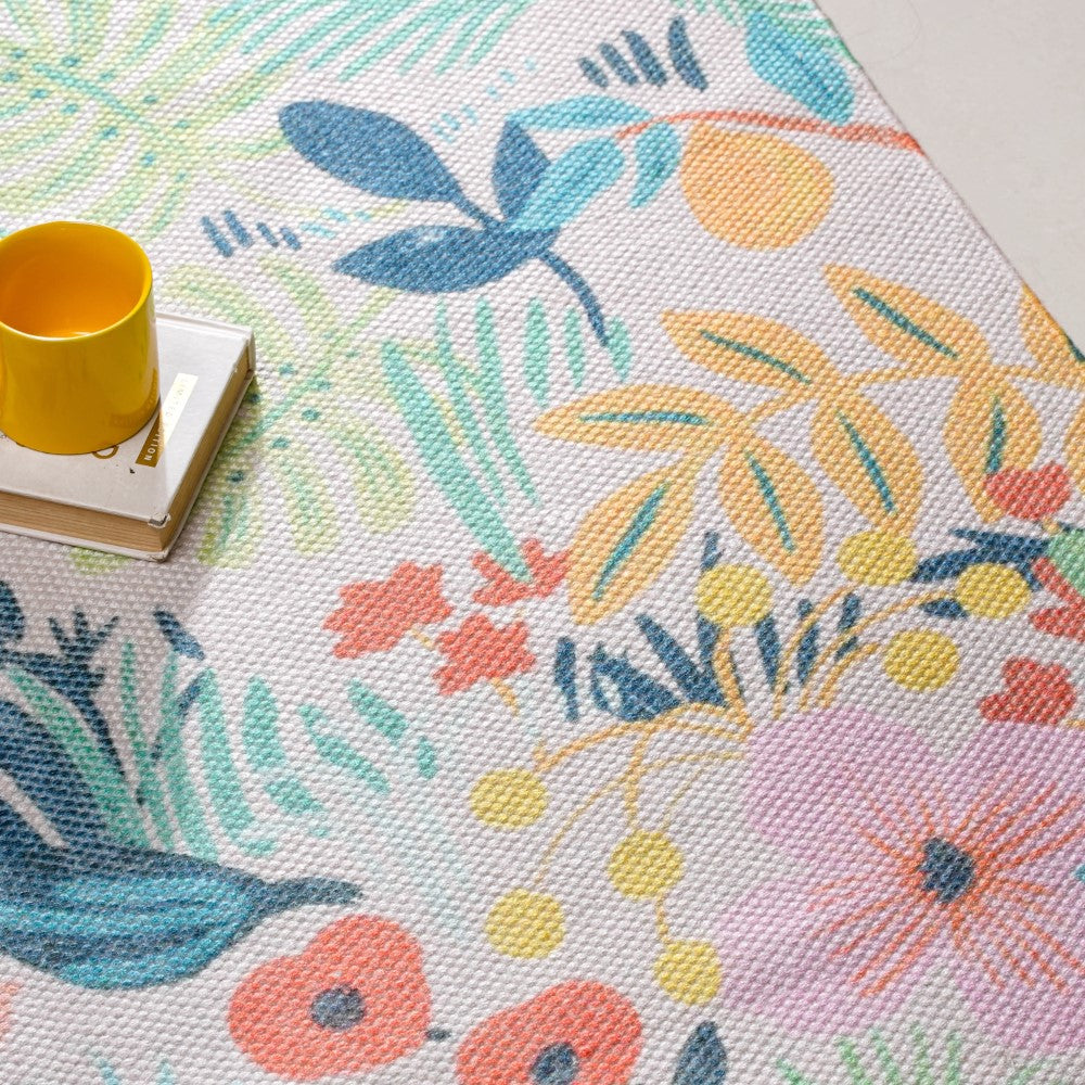 Floral Bliss Area Rug Carpet Nestasia