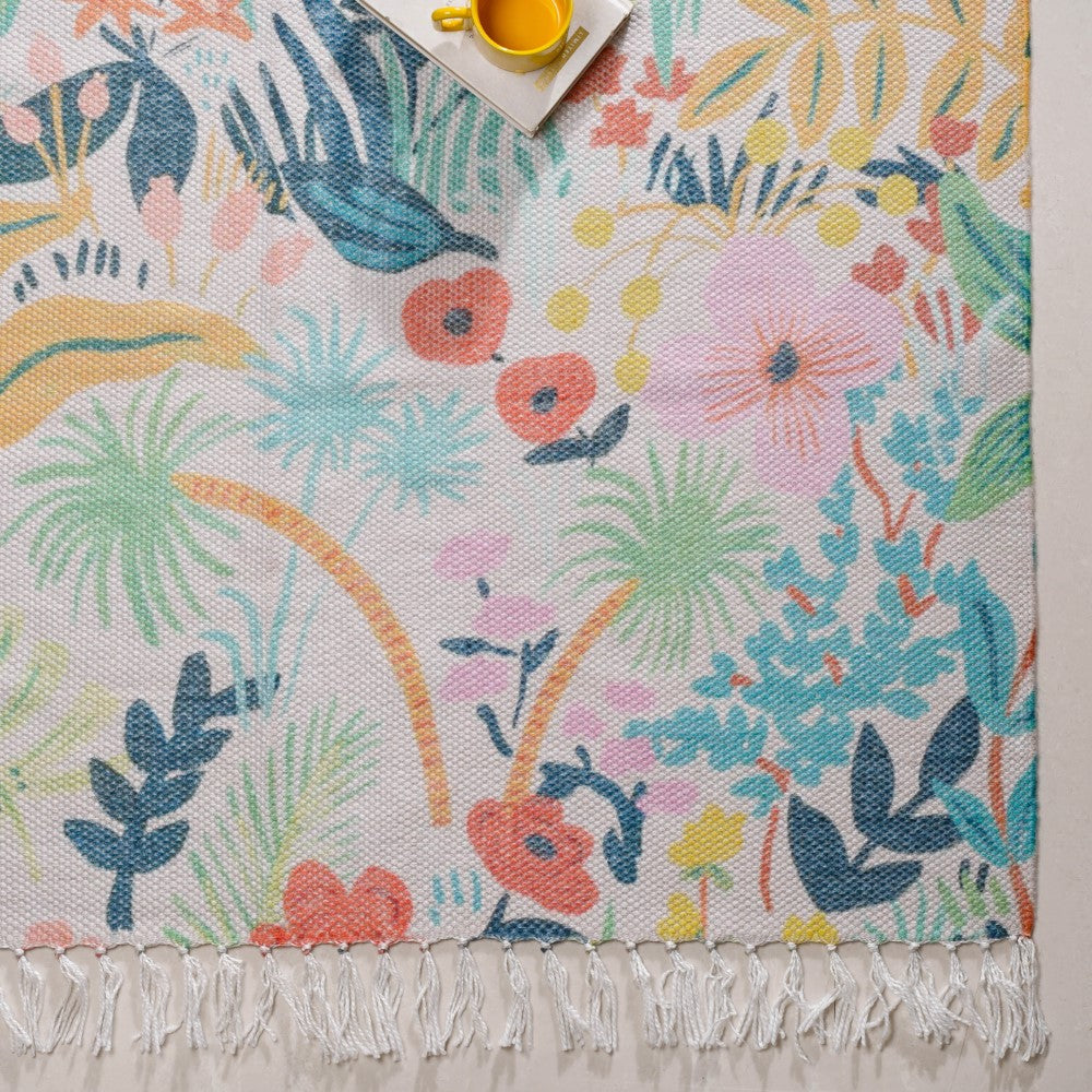 Floral Bliss Area Rug Carpet Nestasia