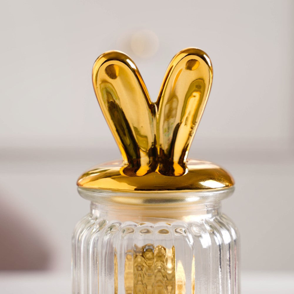 Glass Jar With Bunny Lid Nestasia