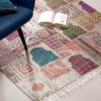 Vintage Window Area Rug For Living Room Nestasia