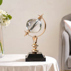 Luminous Crystal Ball Showpiece With Stand Nestasia