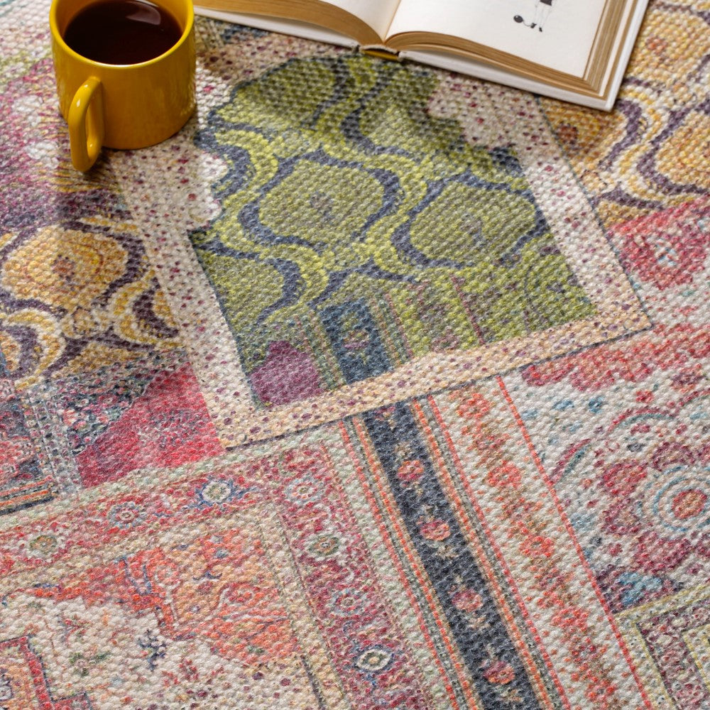 Vintage Window Area Rug For Living Room Nestasia