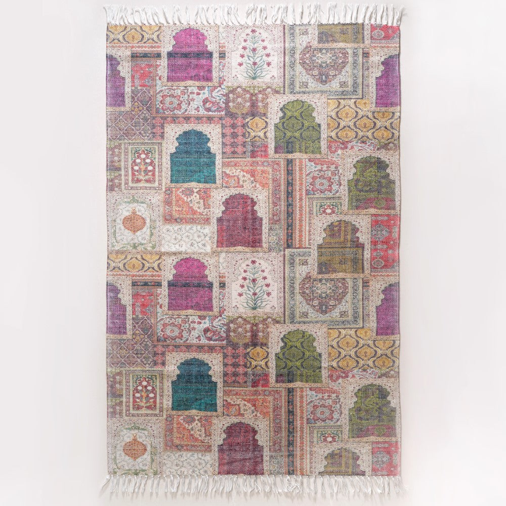 Vintage Window Area Rug For Living Room Nestasia