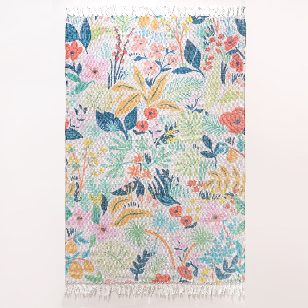 Floral Bliss Area Rug Carpet Nestasia