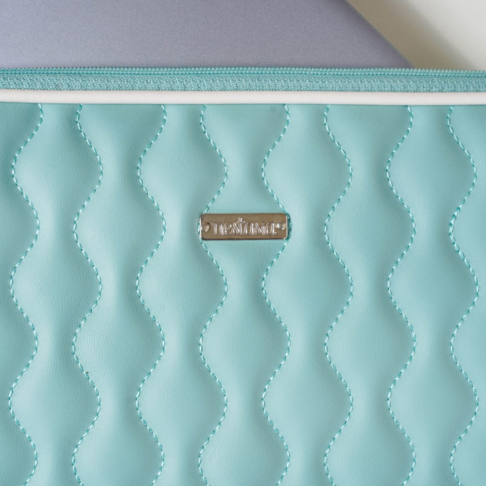 Designer Waterproof Laptop Sleeve Seagreen Nestasia