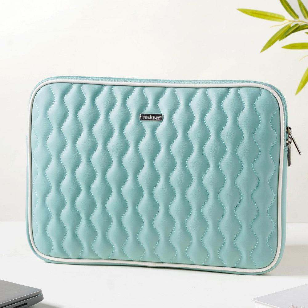 Designer Waterproof Laptop Sleeve Seagreen Nestasia