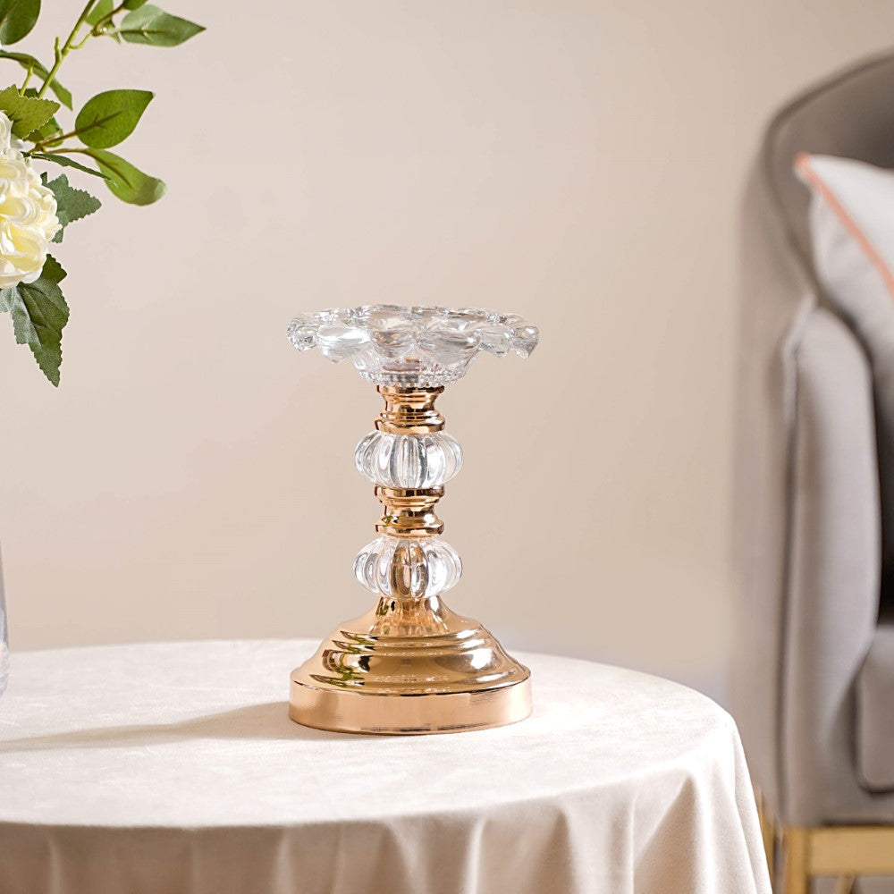 Crystal Luxury Candle Stand Set Of 2 Nestasia