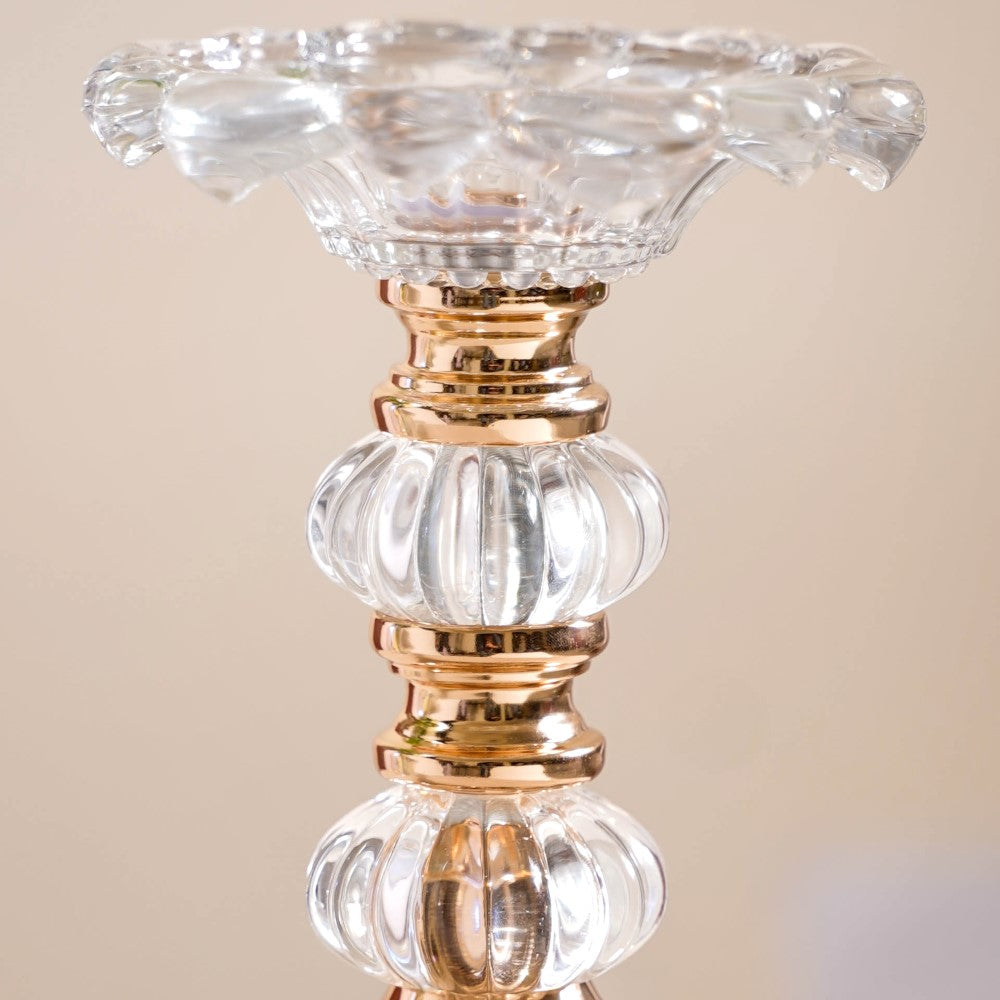 Crystal Luxury Candle Stand Set Of 2 Nestasia