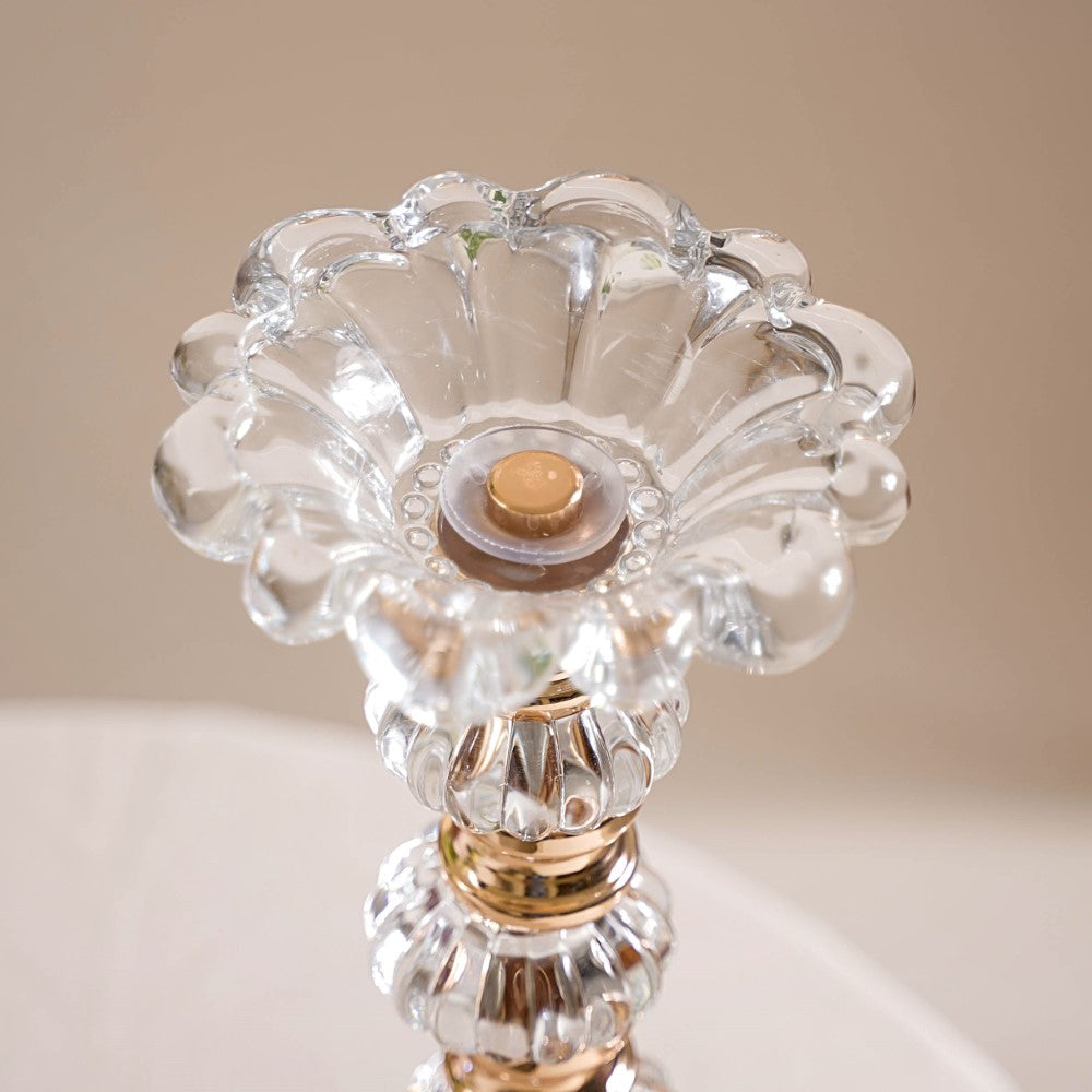 Crystal Luxury Candle Stand Set Of 2 Nestasia