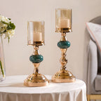 Emerald Decorative Candle Holder Set Of 2 Nestasia