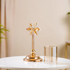 Crystal Flower Candle Holder Set Of 2 Nestasia