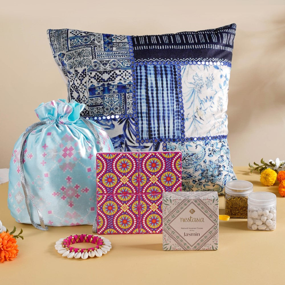 Gujarati Wedding Gift Hamper Set Of 7 Nestasia