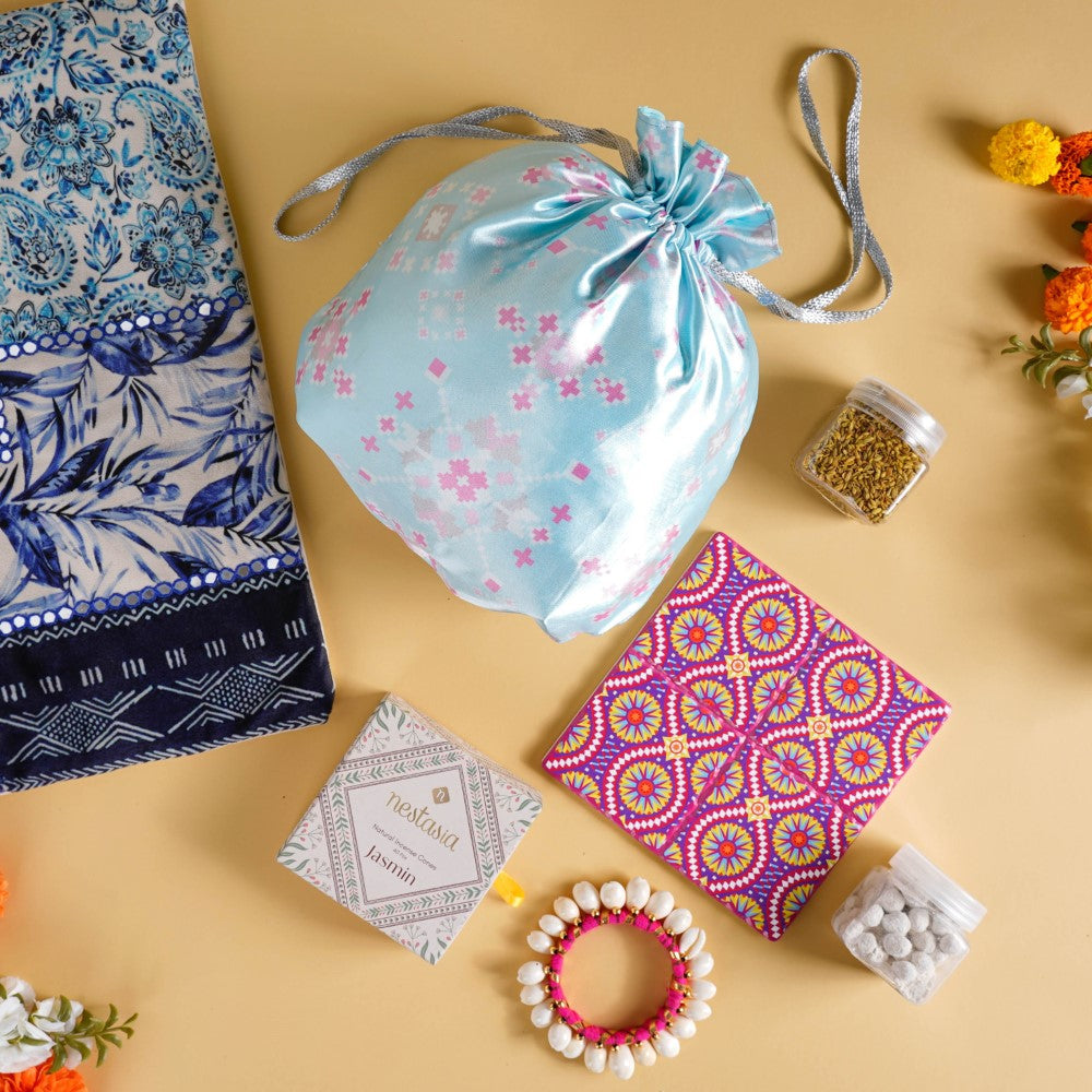 Gujarati Wedding Gift Hamper Set Of 7 Nestasia