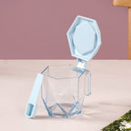 Spice Containers With Spoons Set Of 3 Blue Nestasia