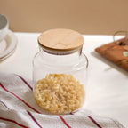 Clear Glass Airtight Container With Lid Small 1.2 L Nestasia