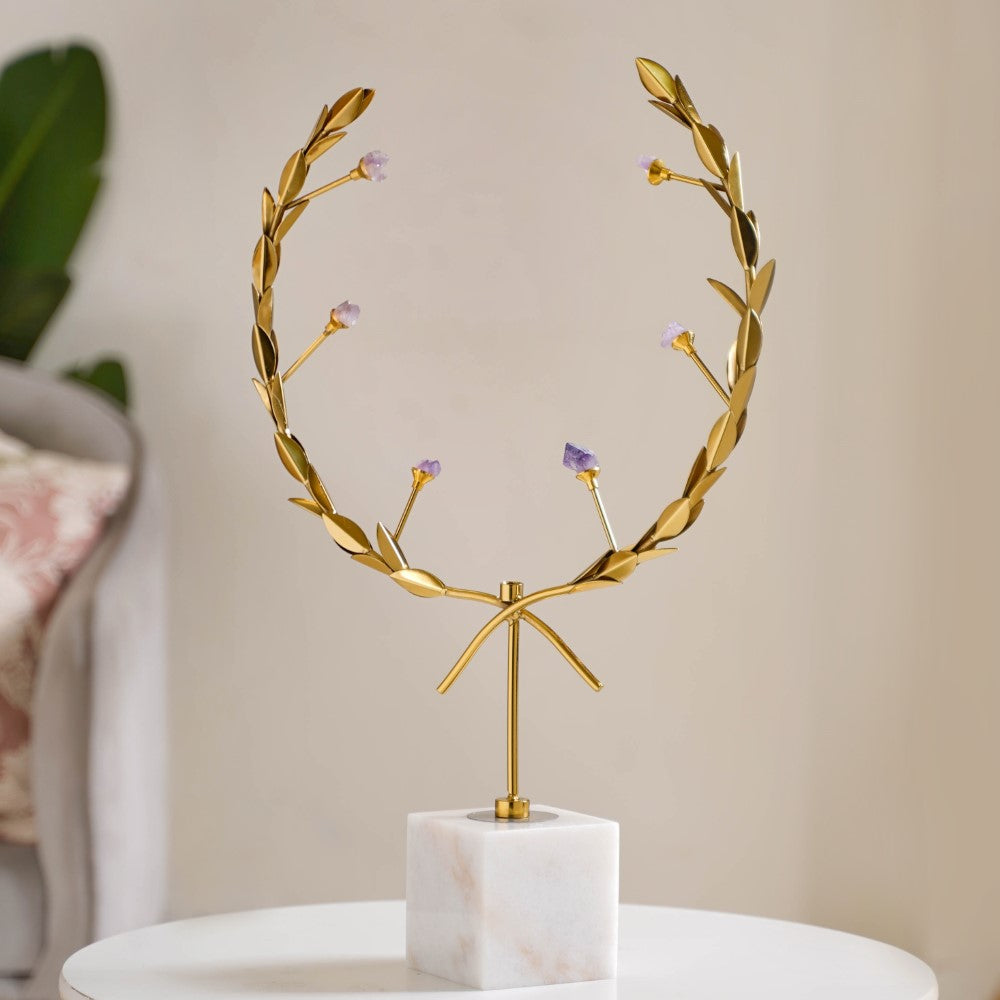 Laurel Wreath Decor Showpiece Large Nestasia