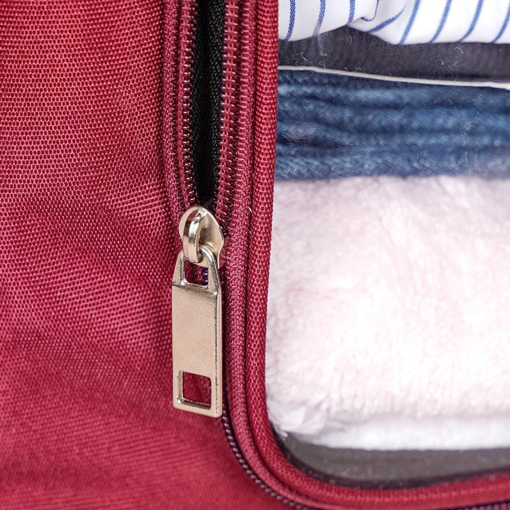 Clothes Storage Organiser Bag Set Of 2 Red Nestasia