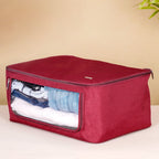 Clothes Storage Organiser Bag Set Of 2 Red Nestasia