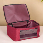 Clothes Storage Organiser Bag Set Of 2 Red Nestasia