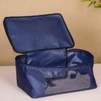 Wardrobe Storage Organiser Bag Set Of 2 Blue Nestasia