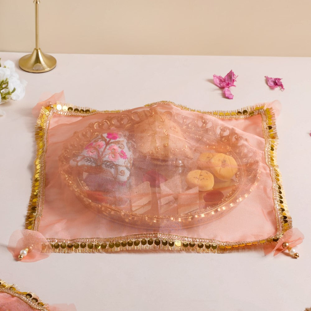 Tray Cover Orange Set Of 2 Nestasia