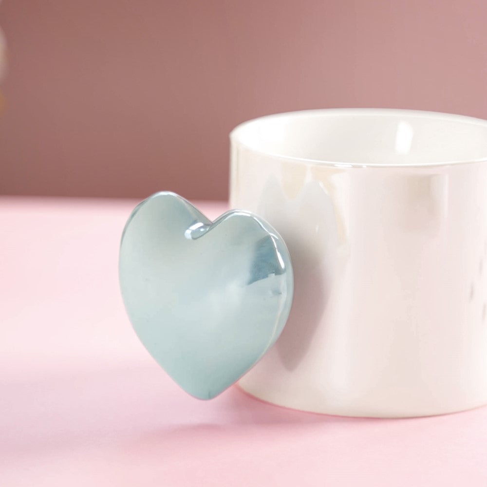 Heart Balloon Coffee Mug Set Of 2 Pink Blue 330ml Nestasia