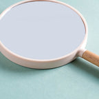 Modern Two Sided Handheld Mirror Baby Pink Nestasia