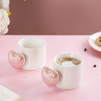 Balloon Heart Coffee Mug Pink Set of 2 330ml Nestasia
