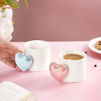 Heart Balloon Coffee Mug Set Of 2 Pink Blue 330ml Nestasia