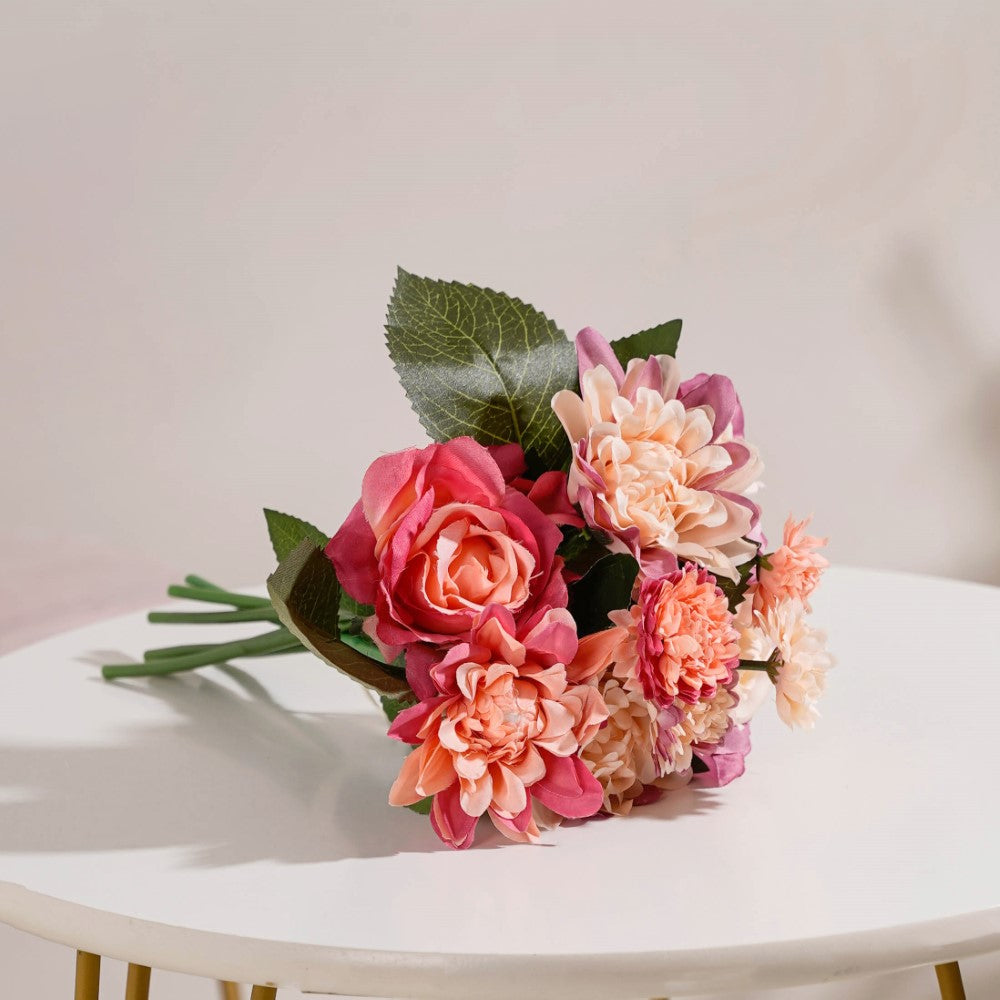 Rose Bouquet Peach And Purple Nestasia