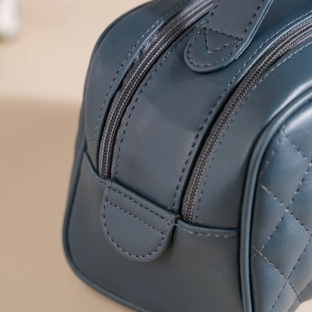 Makeup Pouch Multipurpose Large Bluish Grey Nestasia