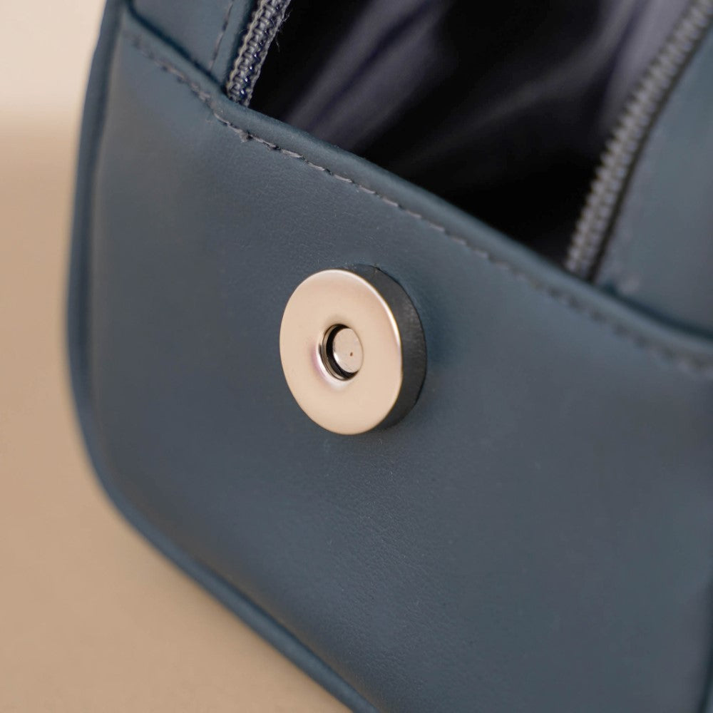 Makeup Pouch Multipurpose Large Bluish Grey Nestasia