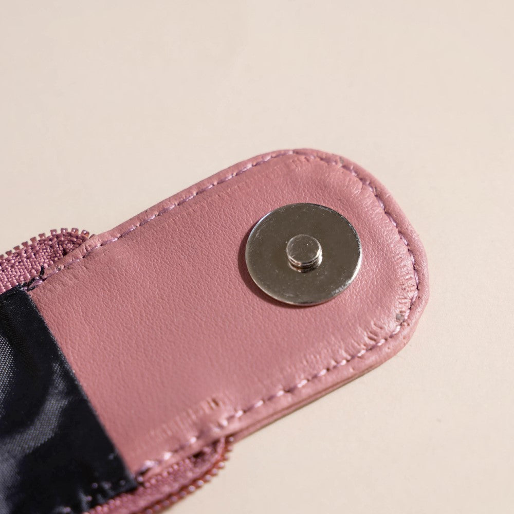 Travel And Makeup Pouch With Double Zip Pink Nestasia