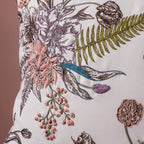 Bouquet Cushion Cover With Hand Embroidery 16 x 16 Inch Nestasia