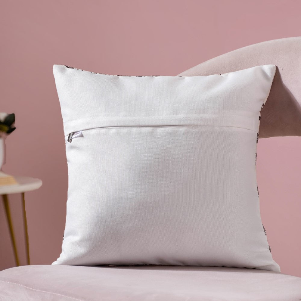 Bouquet Cushion Cover With Hand Embroidery 16 x 16 Inch Nestasia