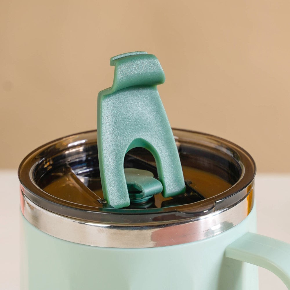 Portable Travel Coffee Mug With Lid Mint 400ml Nestasia