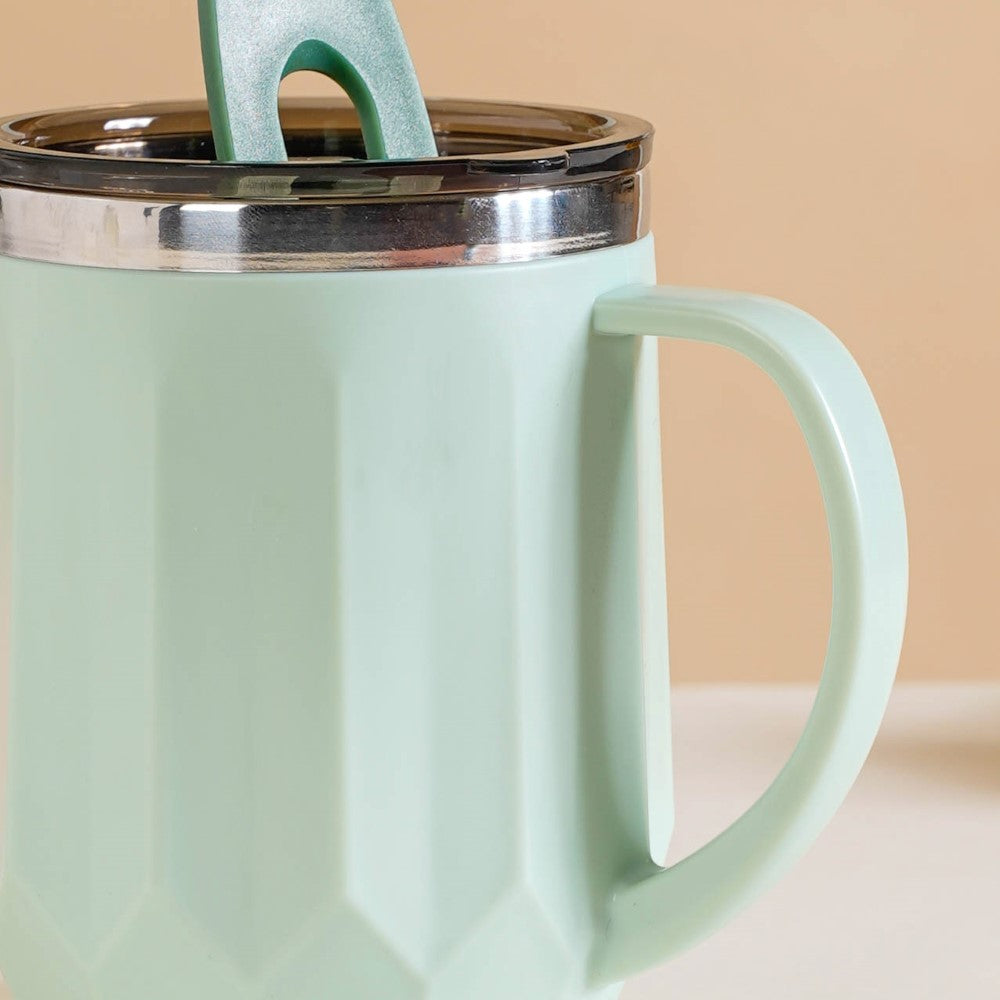 Portable Travel Coffee Mug With Lid Mint 400ml Nestasia