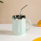 Portable Travel Coffee Mug With Lid Mint 400ml Nestasia