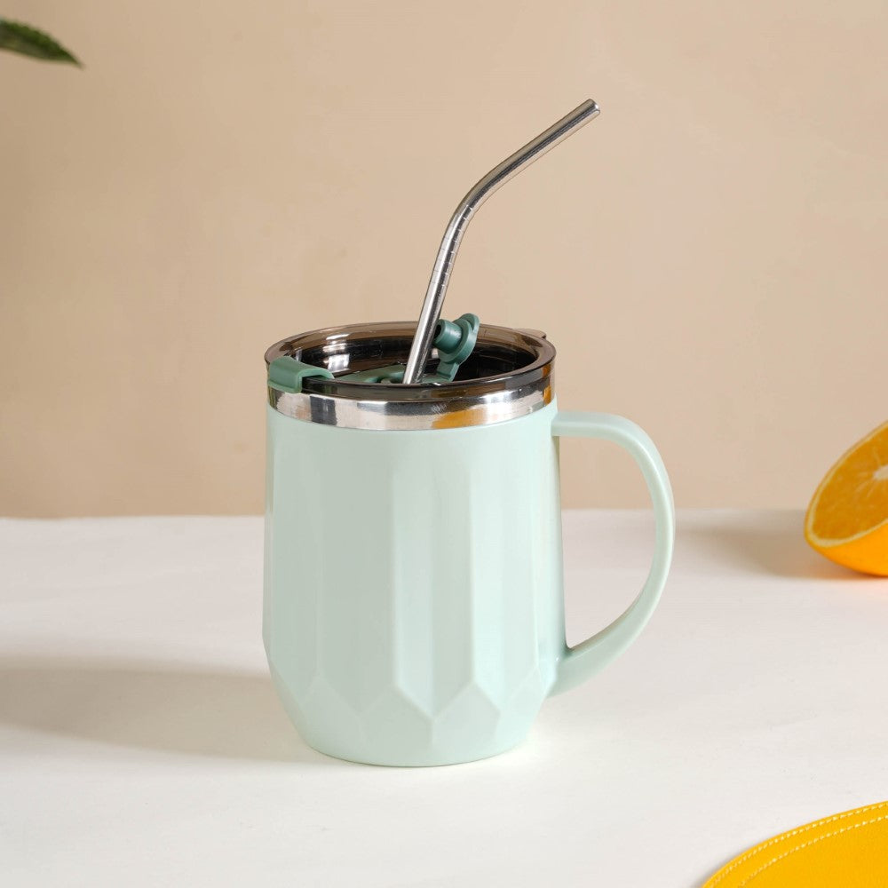Portable Travel Coffee Mug With Lid Mint 400ml Nestasia